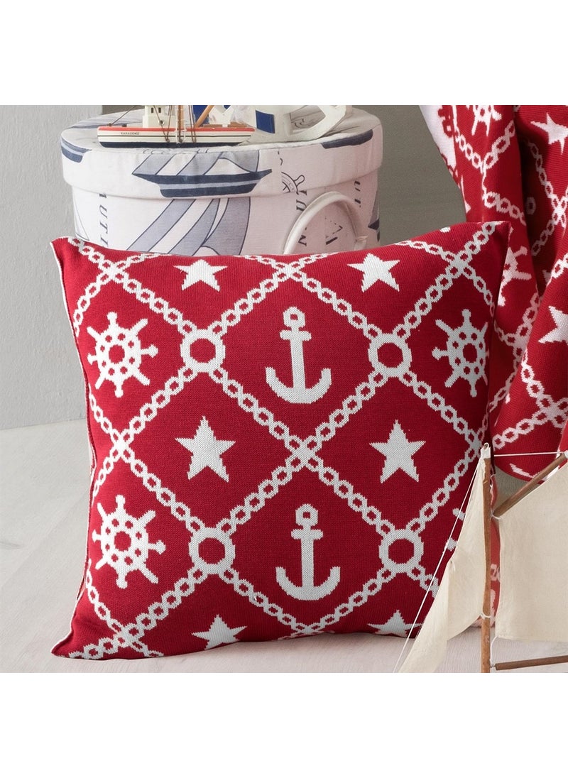 Miespiga Marine Pattern Knitwear Throw Pillow Cover  - Image 3
