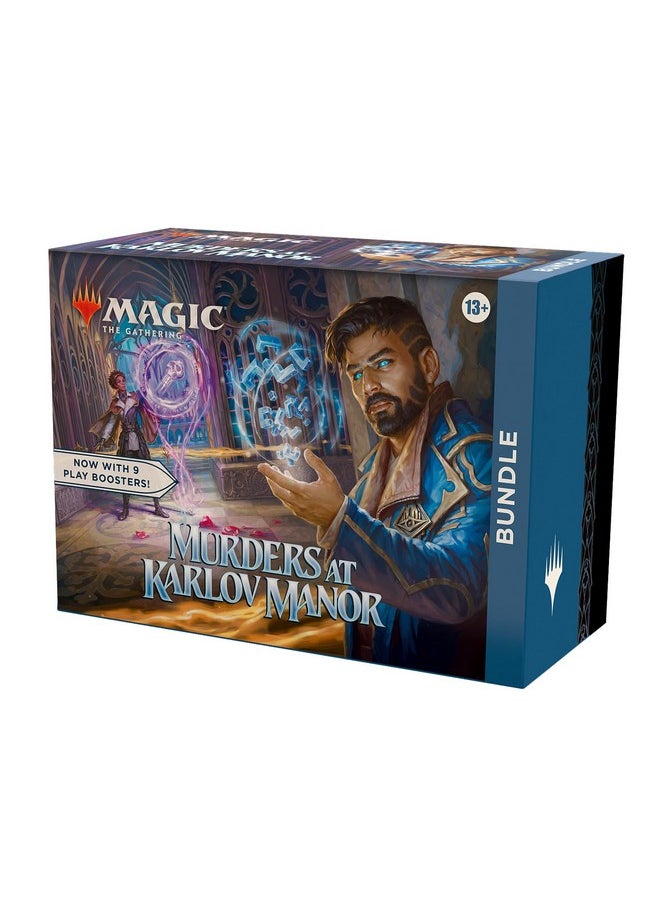 Magic the Gathering Magic: The Gathering Murders at Karlov Manor Bundle - 9 Play Boosters, 30 Land Cards + Exclusive Accessories  - Image 1