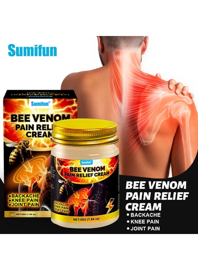 سوميفون 3 قطع كريم تخفيف الآلام من سم النحل ، تخفيف آلام الاختراق المستمر والعميق ، آلام الظهر ، آلام الركبة ، آلام المفاصل - Image 2