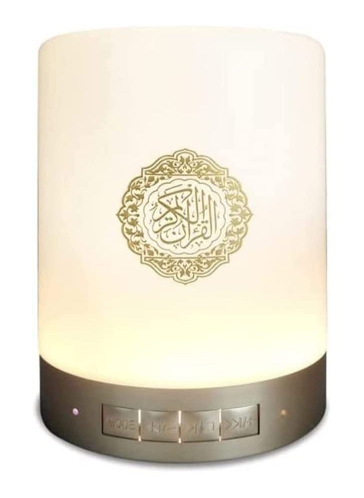 ELTRAZONE Quran Speaker Touch Lamp 4 in 1 Bluetooth Speaker with 7 Colors LED Light, Quran Recitations and Song FM Broadcast - Image 1