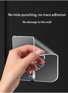 Generic 10 Pieces Waterproof Wall Hooks Self Adhesive Sticker Hanger Transparent  - Image 2