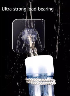 Generic 10 Pieces Waterproof Wall Hooks Self Adhesive Sticker Hanger Transparent  - Image 3