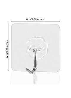 Generic 10 Pieces Waterproof Wall Hooks Self Adhesive Sticker Hanger Transparent  - Image 5