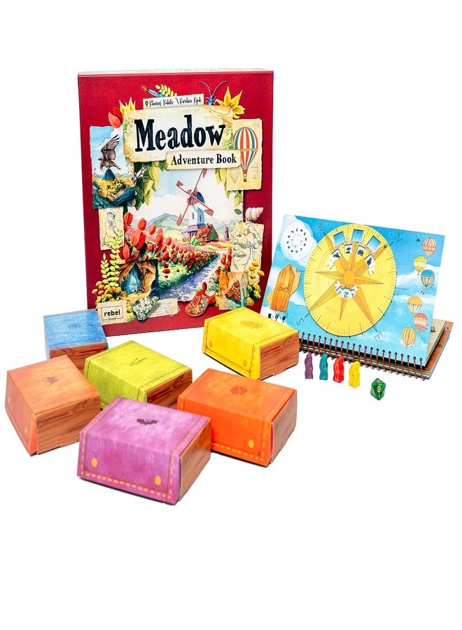Rebel Meadow Adventure Book - Innovative Board Game Expansion with Watercolor Illustrations - Explore Nature Through Unique Scenarios! Ages 10+, 1-4 Players, 60-90 Minute Playtime, Made by Rebel Studio - Image 1