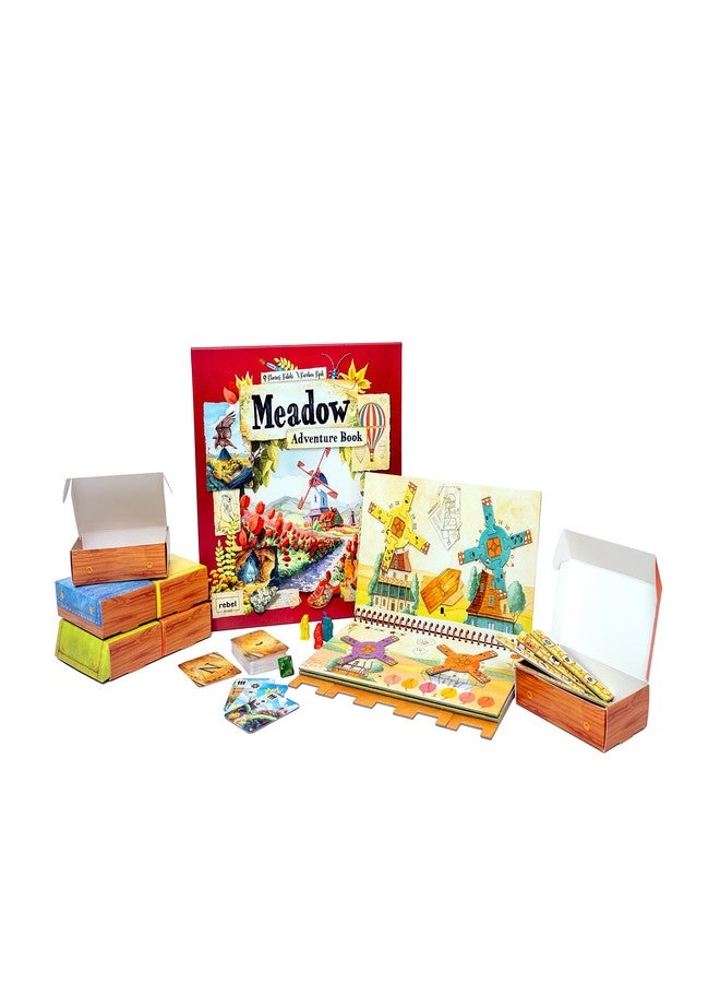 Rebel Meadow Adventure Book - Innovative Board Game Expansion with Watercolor Illustrations - Explore Nature Through Unique Scenarios! Ages 10+, 1-4 Players, 60-90 Minute Playtime, Made by Rebel Studio - Image 2