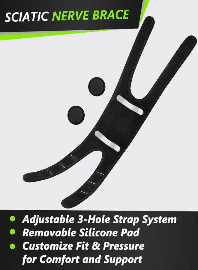 VIMUSFUN Sciatica Pain Relief Brace for Sciatic Nerve Pain, Lower Back, Adjustable Dual Pressure Pads Targeted Compression Hip Knee Sciatic Nerve Ease Brace One Size for Unisex Men Women - Image 2