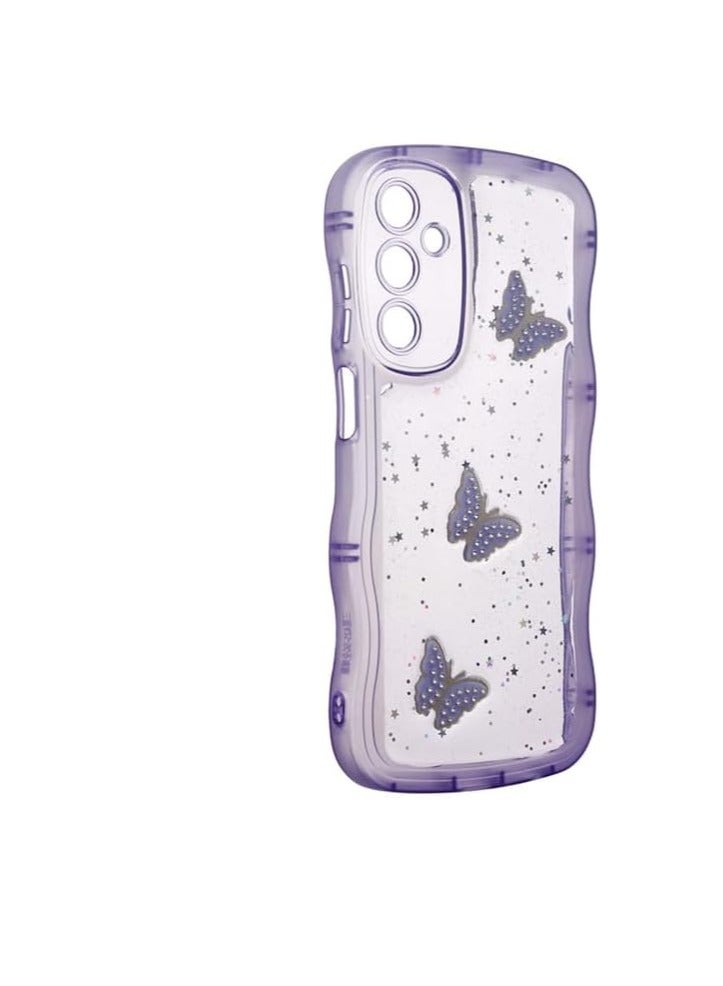 Shockproof Plastic Back Cover for Samsung Galaxy A25, A24, A15 - Purple - Image 2