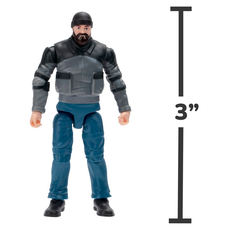 Stranger Things World of Core Collectible Figures 3-Inches - Hopper & Eleven with Accessories | Netflix Series | Action Figure | Character Figure Gift for Kids and Collectors - Image 4