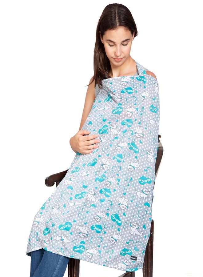 Feather Hug غطاء الرضاعة الطبيعية الفاخر من فيذر هاغ® - مئزر رضاعة للأم، غطاء رضاعة قطني مطاطي للأم، غطاء رضاعة طبيعي يسمح بمرور الهواء، مئزر رضاعة ناعم متعدد الاستخدامات، غطاء رضاعة غير شفاف للأم، قفازات أو مريلة أطفال مجانية، إلخ. (ماري مياو) - Image 1