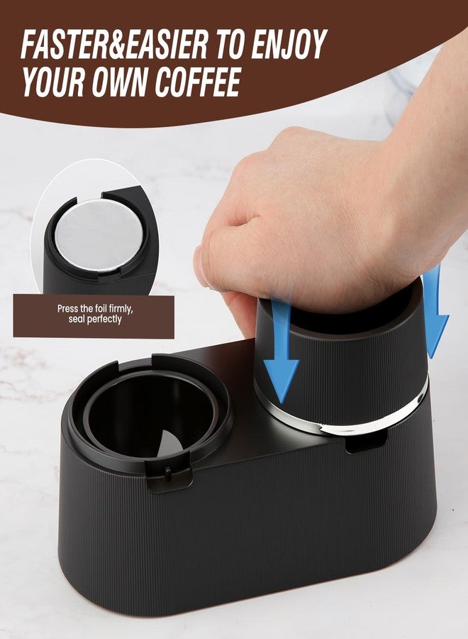 Tegrace Reusable Double Pods Kit Compatible with Nespresso Pods Vertuo, Refillable Coffee Pods Espresso Accessories with 52 pcs Foil Seals Lids Compatible with Nespresso Espresso Machine - Image 5