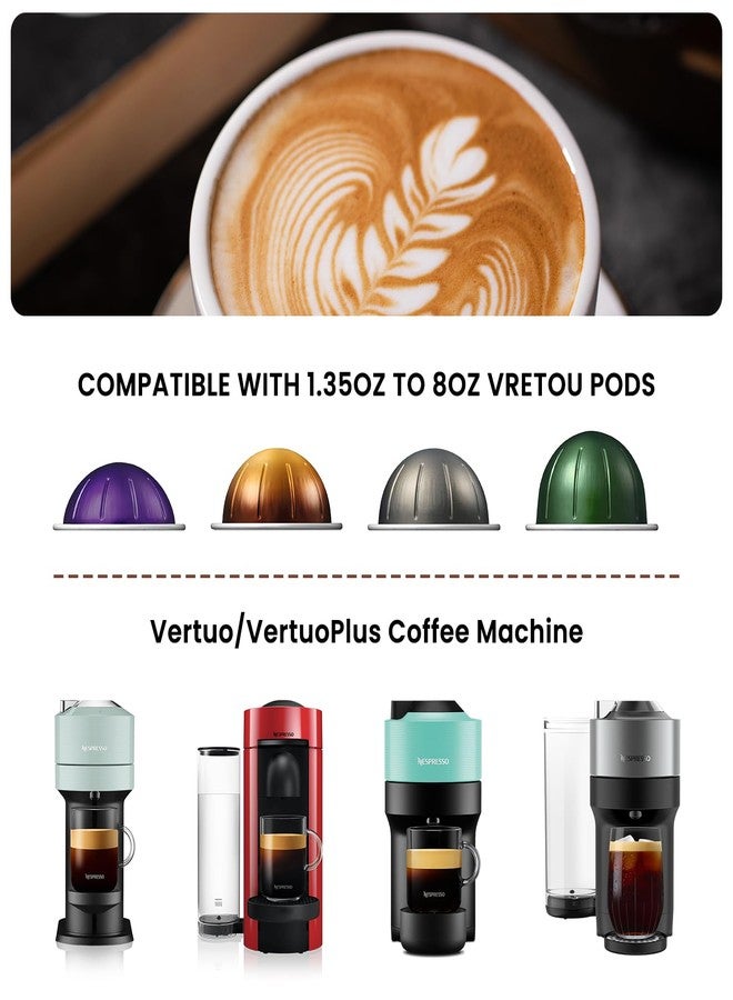 Tegrace Reusable Double Pods Kit Compatible with Nespresso Pods Vertuo, Refillable Coffee Pods Espresso Accessories with 52 pcs Foil Seals Lids Compatible with Nespresso Espresso Machine - Image 2