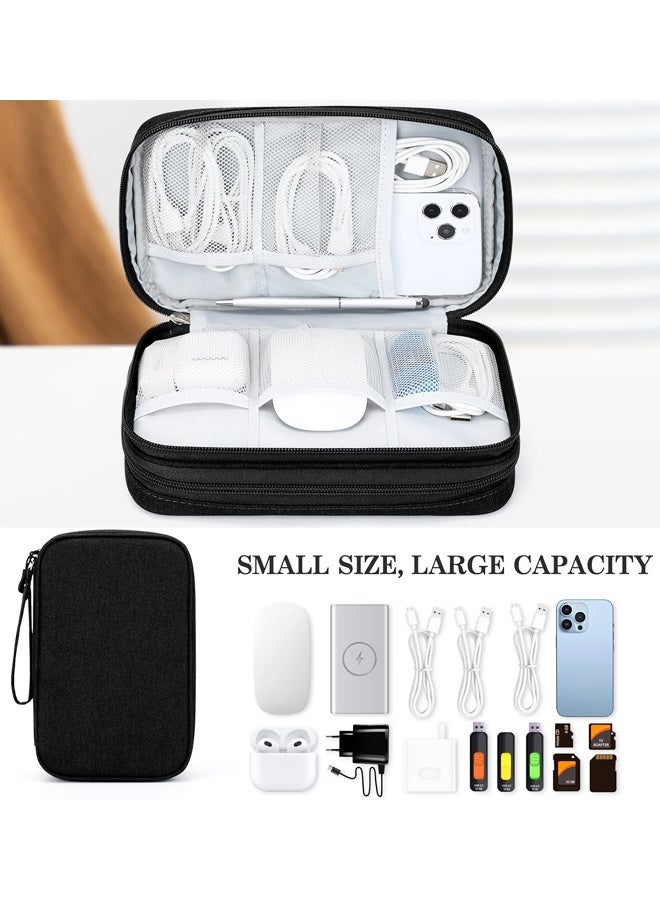 Large Travel Electronic Organizer Bag, Waterproof Double Layer Pouch for Cables and Accessories - Image 5