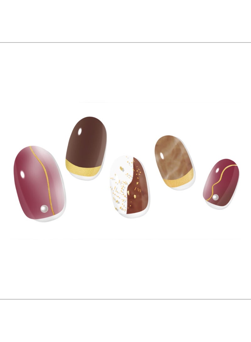 FOLARIS Coco Crush Korean 32 Piece of Nail Art with Genuine Swarovski Crystals – Elegant, Long-Lasting Manicure - Image 1