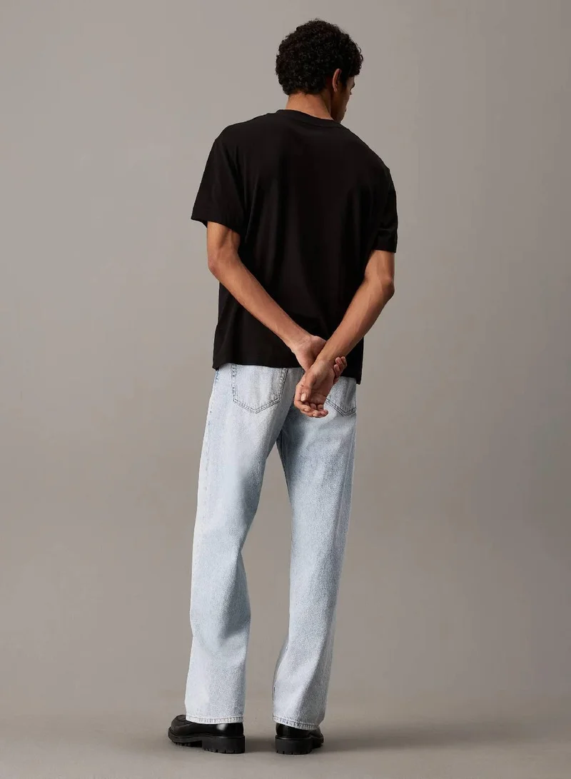 Calvin Klein Jeans Ck Black Monogram Photo Print T-Shirt for Men | Best Price UAE