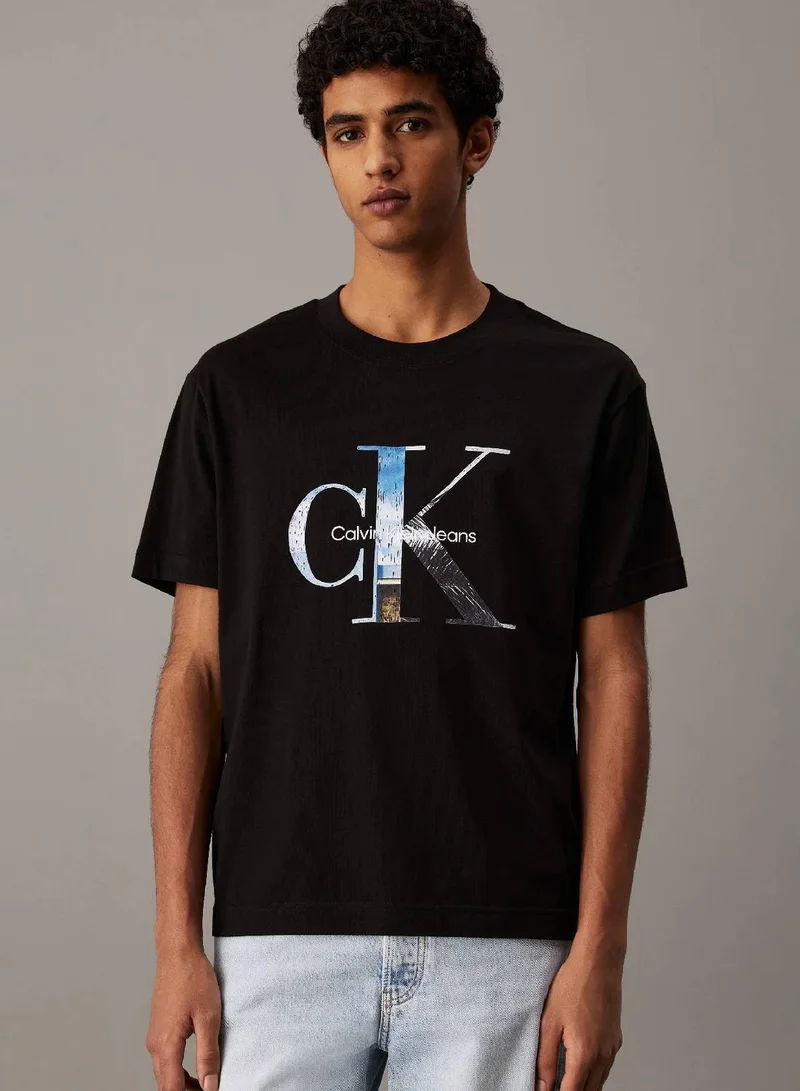 Monogram Photo Print T-Shirt