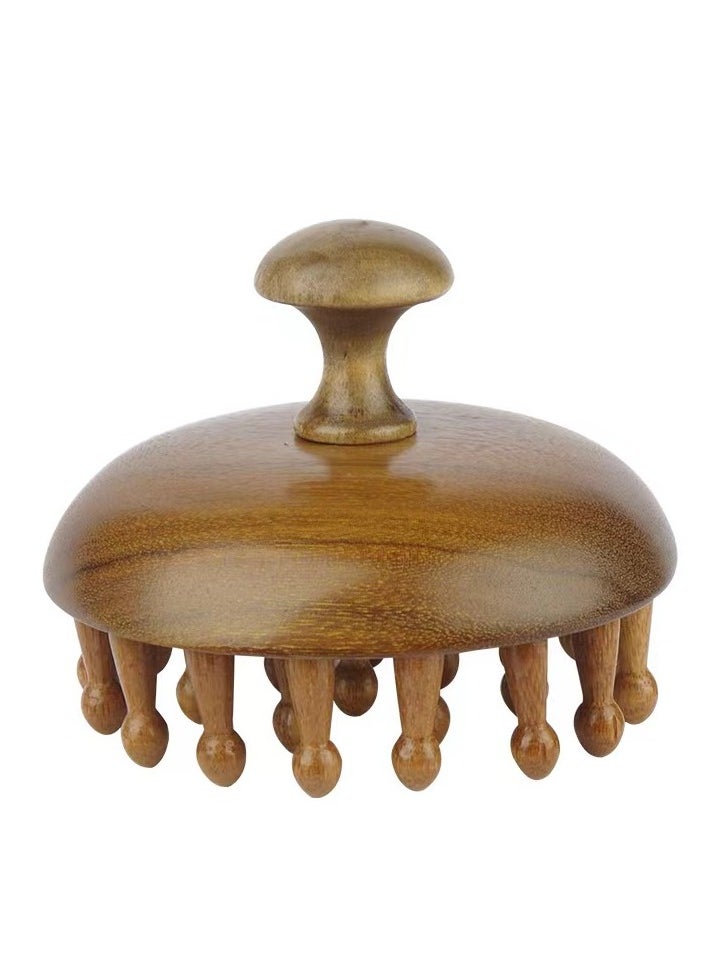 ROOMTONE Sandalwood Hair Massage Comb, Head Massage, Head Painful Release, Meridian brush, Full body available, 7.7 cm x 6.5 cm, healthy gift  - Image 2