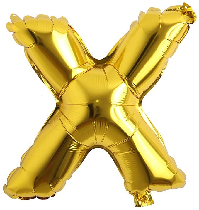 flavouredlove 16 inch English Capital Letter X Balloon Party Decoration Gold Pack of 1 | X Balloons for Birthday, Anniversary, Engagement, Marriage, Parties, Celebrations and Decorations (GOLD "X") - Image 5