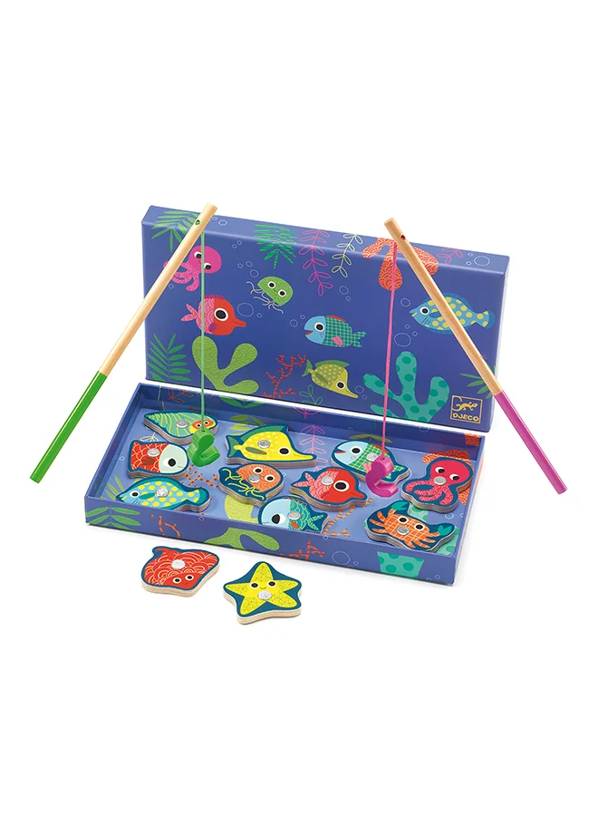DJECO Wooden Magnetic Fishing Game