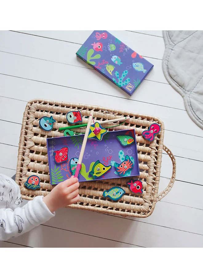 DJECO Wooden Magnetic Fishing Game