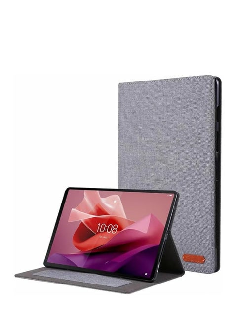 Case Cover Compatible with Lenovo Tab P12 12.7 inch 2023 (TB-370FU/TB-371FC) TPU Bumper Folding Stand Lenovo Tab P12 12.7 Case with Auto Wake/Sleep