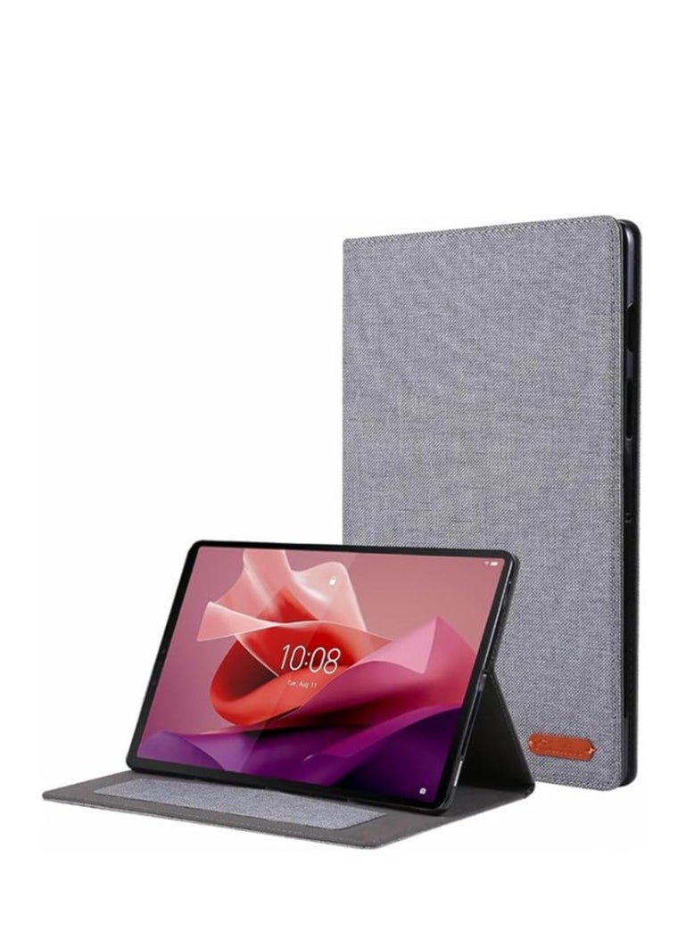 General Case Cover Compatible with Lenovo Tab P12 12.7 inch 2023 (TB-370FU/TB-371FC) TPU Bumper Folding Stand Lenovo Tab P12 12.7 Case with Auto Wake/Sleep  - Image 1