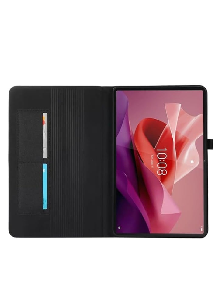 General Case Cover Compatible with Lenovo Tab P12 12.7 inch 2023 (TB-370FU/TB-371FC) TPU Bumper Folding Stand Lenovo Tab P12 12.7 Case with Auto Wake/Sleep  - Image 2
