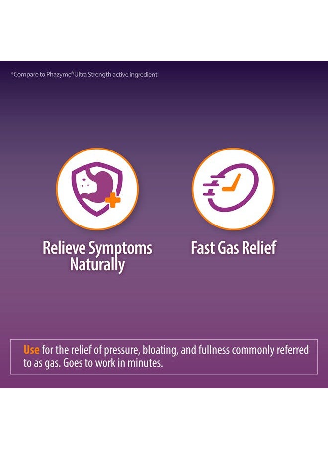 HealthA2Z - ® Gas Relief Simethicone | 180 MG | Relieves from Stomach Discomfort and Gas | Anti Flatulence | Relieves Gas Fast (120 Count (Pack of 1)) - Image 1