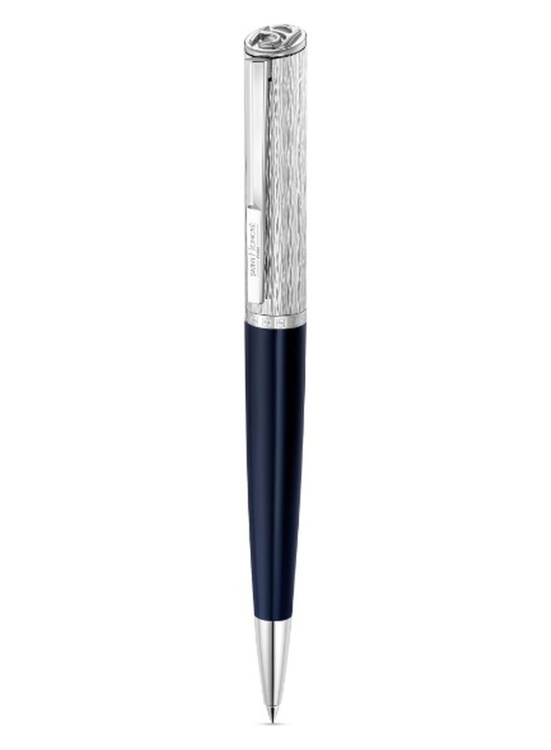 Celebre Pen Brushed Textured Upper Body with Smooth Blue Enamel Lower Body