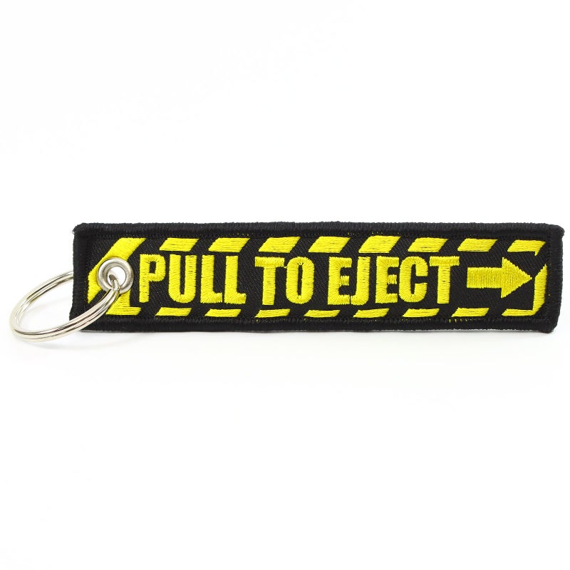Rotary13B1 PULL TO EJECT Key Chain - Black/Yellow - Image 2