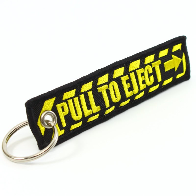 Rotary13B1 PULL TO EJECT Key Chain - Black/Yellow - Image 4