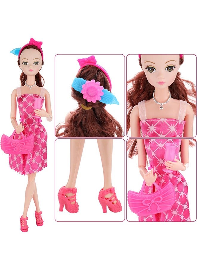 105 Pieces Doll Clothes and Accessories for 11.5 Inch Girl Doll Include 15 Sets Doll Outfits Fashion Doll Dresses Party Doll Gowns 90 Pieces Doll Accessories Random Style - Image 5