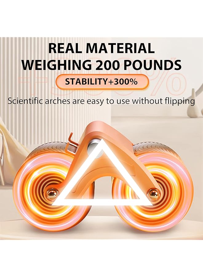Generic Elbow Support Automatic Rebound Abdominal Wheel Ab Roller for Abdominal Exercise Machine Abs Workout Equipment Dolly Core Strengthening Trainer Fitness Belly Training for Men Women - Image 5