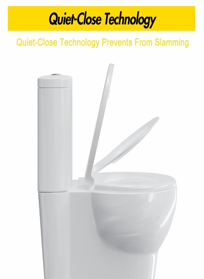 GAOMON Round Toilet Seat with Toddler Seat - PP Quick Release Potty Training Toilet Seat Cover, White 2-in-1 Design for Children & Adult Toilets - Image 3