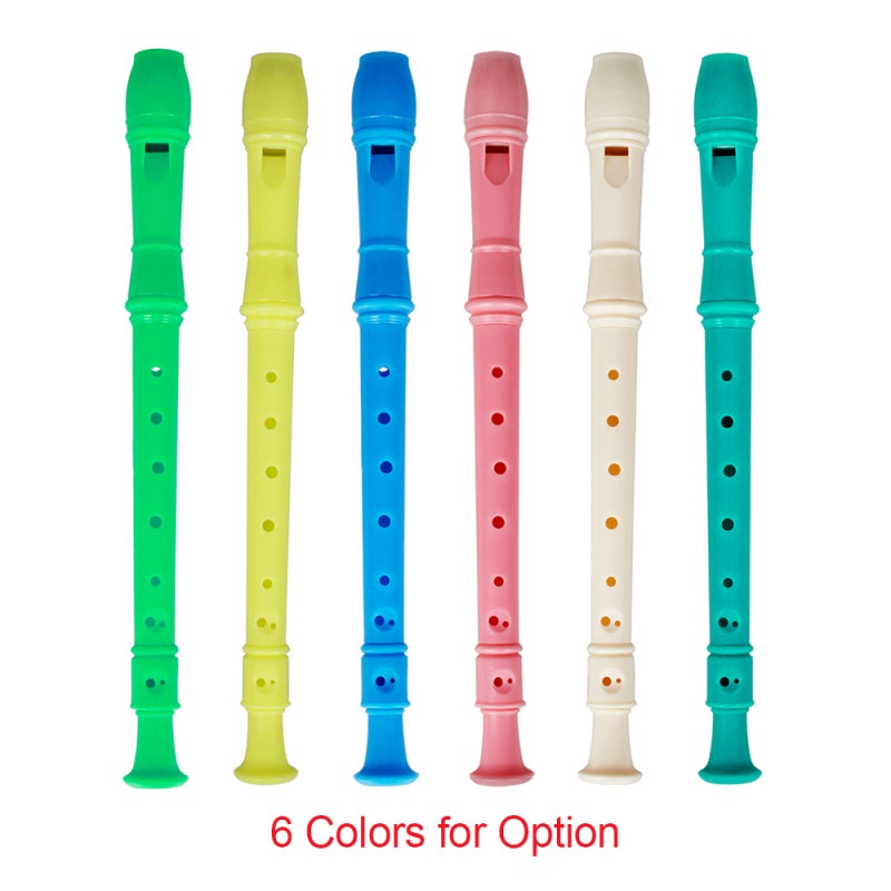 Soprano Recorder ABS Material Blue Easy Play - Durable Lightweight With Fingering Chart for Kids Beginners - Image 2