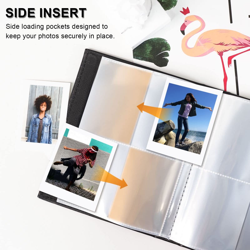 Vienrose Mini Polaroid Photo Album Book 208 Pocket 2x3 Inch Pictures for Fujifilm Instax Mini 7s 8 9 11 25 26 40 50s 90 Evo Z2300 Instant Camera  Polaroid Snap Beige 1 Pack - Image 4