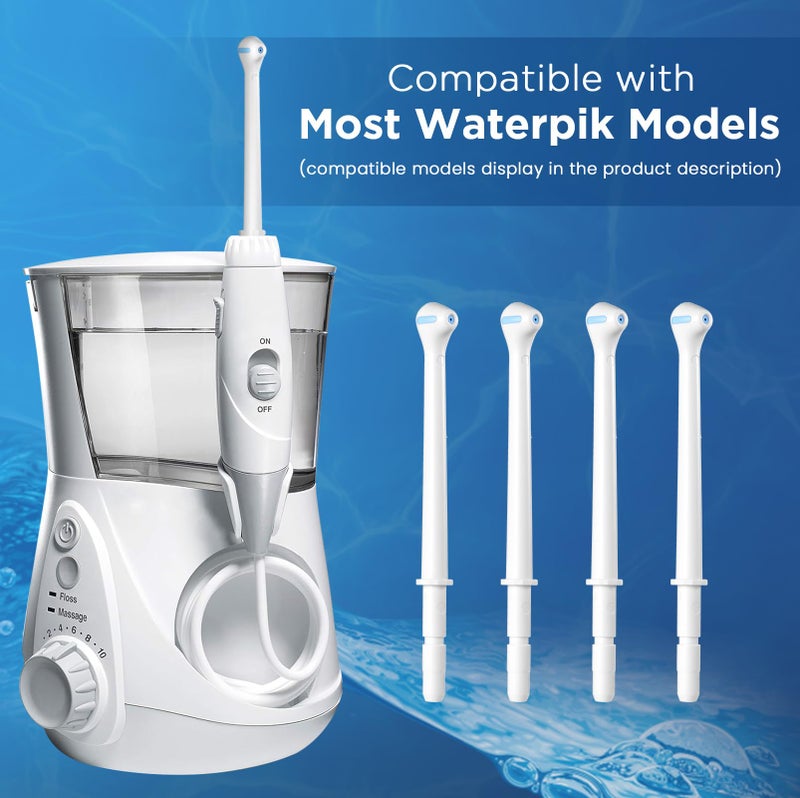 Oralphi Replacement Heads for Waterpik, Gentle Mist Tech for Sensitive Gums, Replacement Tips for Waterpik Water Flosser, 70Â° Wide Spray for Efficient Deep Cleaning(4 Mist Tips) - Image 2