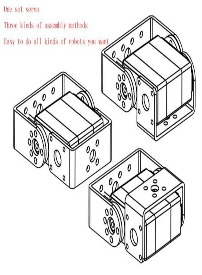 ZOSKAY Robot servo 25kg RDS3225 Metal Gear Digital servo arduino servo with Long and Short Straight U Mouting (Control Angle 270°) - Image 5