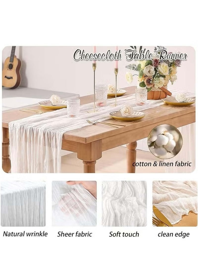 bbet Table Runner  Tablecloth for Wedding Reception Bridal Shower Party Decoration Table Centerpiece 90*300CM - Image 4