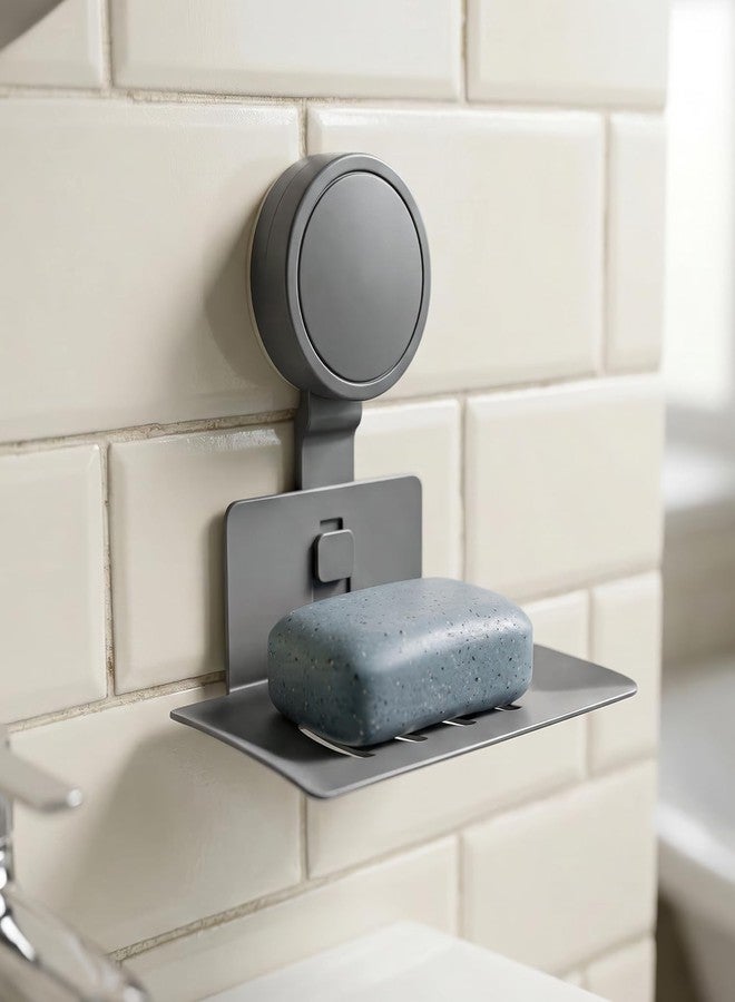 MIORAH Soap Stand for Bathroom Suction | Self Adhesive Soap Holder for Bathroom Wall | Bathroom Soap Holder - Image 1