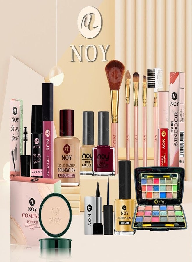 NOY Gemstone Glam Precious Stone Inspired Makeup Combo Opulent Styles Moisturizing, Hydrating & Breathable NY#326 (Pack of-15) - Image 1
