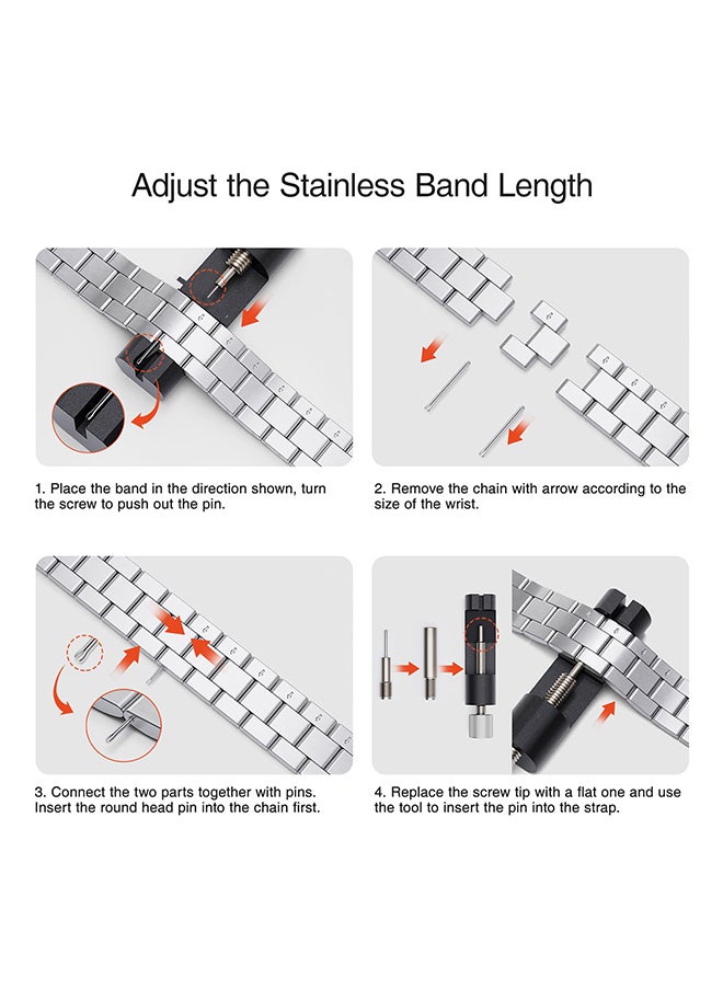 O Ozone - Thin Metal Band For Apple Watch 38mm 40mm 41mm 42mm for Women, Replacement Wristband Straps for iWatch Series 10 9 8 7 6 5 4 3 2 1 SE- Starlight - Image 1