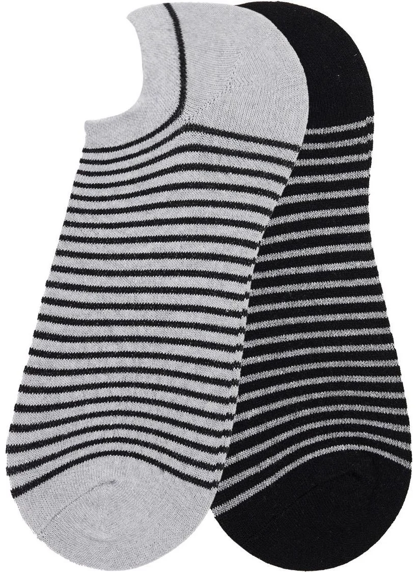 تودورس Men's 2-Pack Patterned Ankle Socks