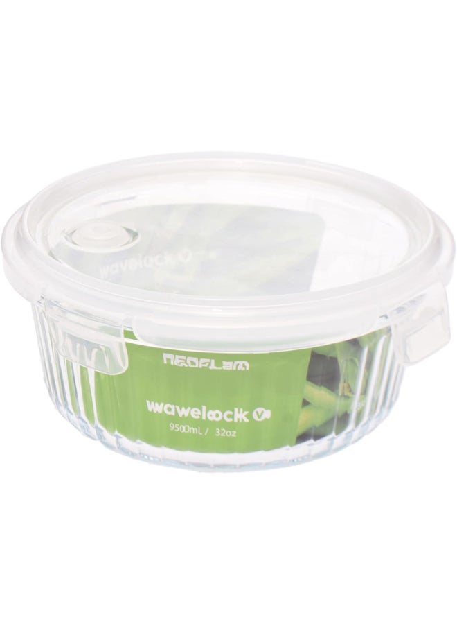 نيو فلام Neoflam Wavelock Glass Food Storage – 950ml Square - Image 2