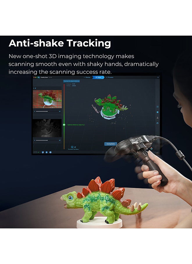 Generic - Creality CR-Scan Ferret Pro 3D Scanner Portable and Handheld 30fps Scaning Speed 0.1mm Accuracy ASIC Chipset Dual Mode Scanning with 30fps Scan Speed Dual Mode Scanning - Image 1