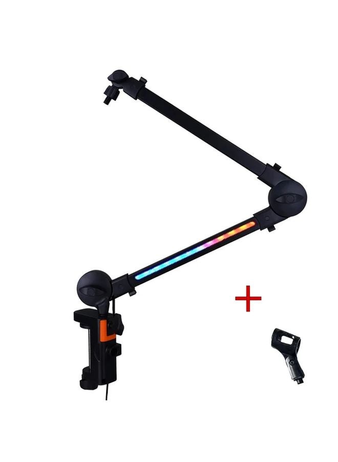 Microphone Cantilever Bracket NB35 RGB Built In Cable Management Clip Adjustable Desktop Stand For Live Streaming Podcasting Gaming 4 41LB Load Capacity - Image 1