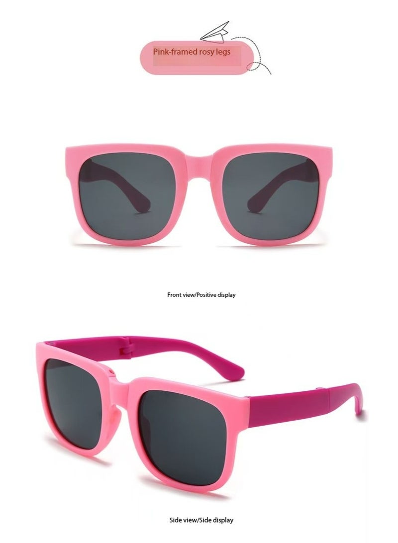 Children Sunglasses Trend Cool Fashion Foldable UV Protection Girls Boys Sunglasses - Image 3
