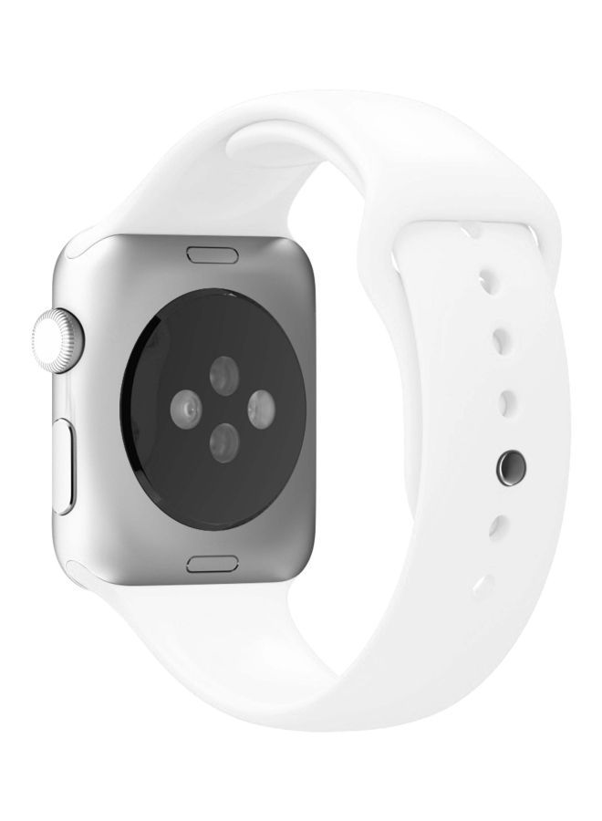 NIBEMINENT Icon Replacement Band For Apple Watch 42/44mm White  - Image 2
