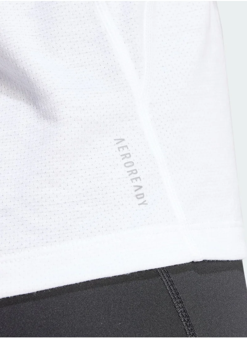 Adidas 3 Stripes Own The Run T-Shirt