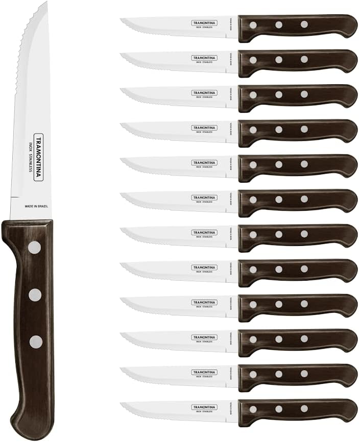 Tramontina 5" Jumbo Steak Knife Set - 12 Pieces - Image 1