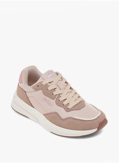 Lee Cooper Women's Panelled Sneakers with Lace-Up Closure  - Image 1